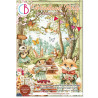 Ciao Bella Woodland Party A4 Junk Journal Ephemera Book 32pz