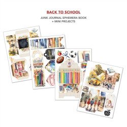 Ciao Bella Back to School A4 Junk Journal Ephemera Book 32pz
