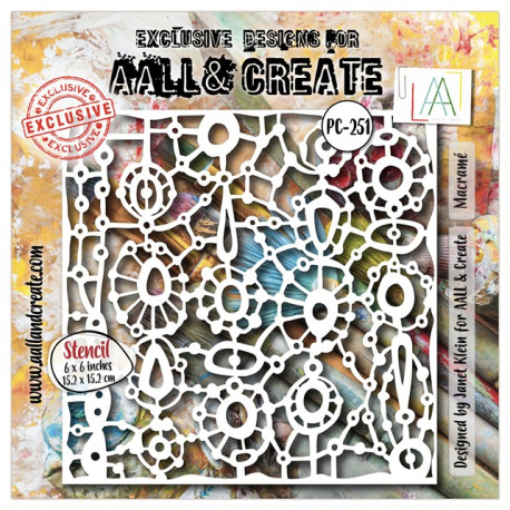 AALL & Create Stencil 251 Macramé