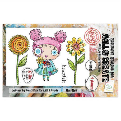 AALL & Create Stamp Set A7 1284 Heartfelt