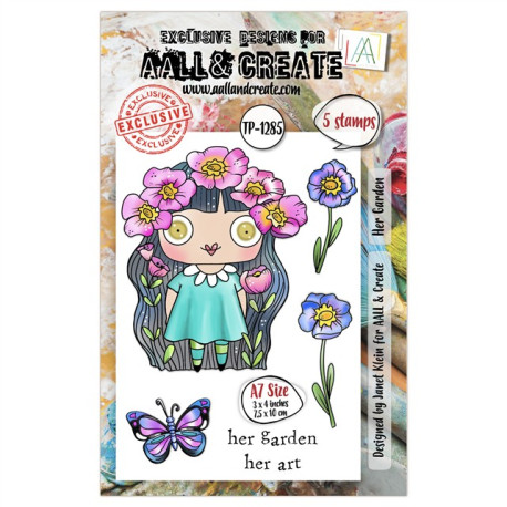 AALL & Create Stamp Set A7 1285 Her Garden