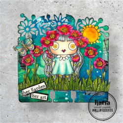 AALL & Create Stamp Set A7 1285 Her Garden