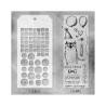 Stampers Anonymous Mixed Media 9 Tim Holtz Clear Stamp and Stencil
