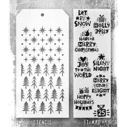 Stampers Anonymous Mixed Media 88 Tim Holtz Clear Stamp and Stencil