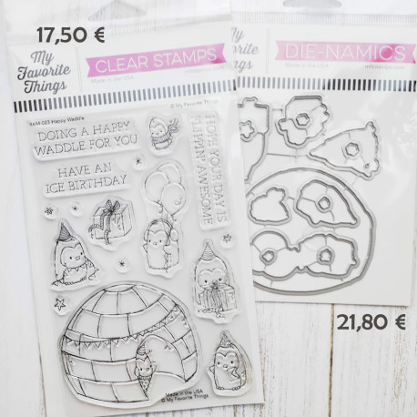 SET My Favorite Things Happy Waddle TIMBRI + FUSTELLE