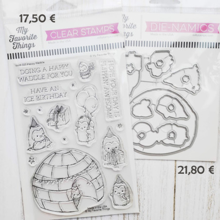 SET My Favorite Things Happy Waddle TIMBRI + FUSTELLE