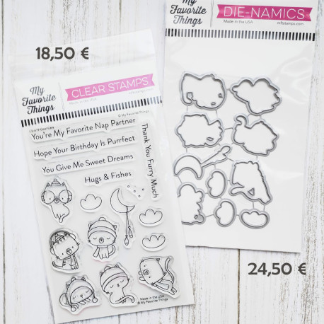 SET My Favorite Things Cool Cats TIMBRI + FUSTELLE