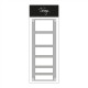 TOMMY Fustella Basic die - Rectangular Labels
