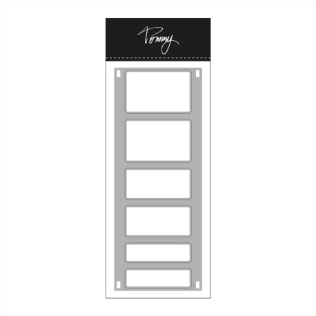 TOMMY Fustella Basic die - Rectangular Labels