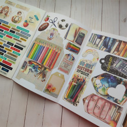 Ciao Bella Back to School A4 Junk Journal Ephemera Book 32pz