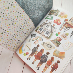 Ciao Bella Back to School A4 Junk Journal Ephemera Book 32pz