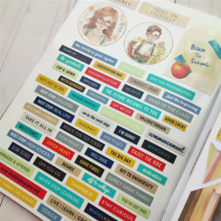 Ciao Bella Back to School A4 Junk Journal Ephemera Book 32pz