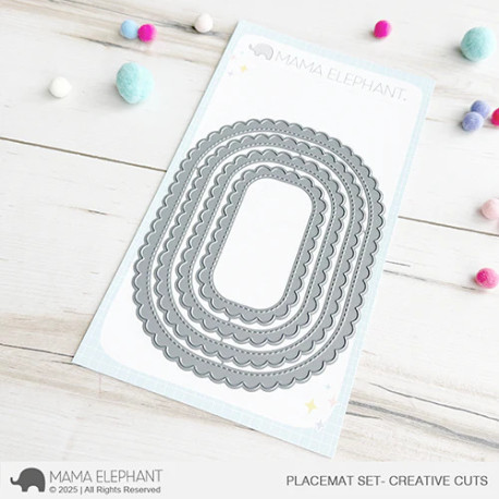 Mama Elephant Placemat Set CREATIVE CUTS