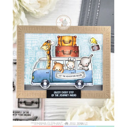 Mama Elephant JOURNEY AHEAD Clear Stamp