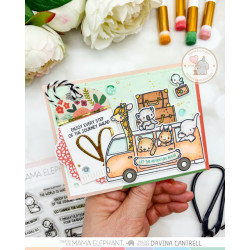 Mama Elephant JOURNEY AHEAD Clear Stamp