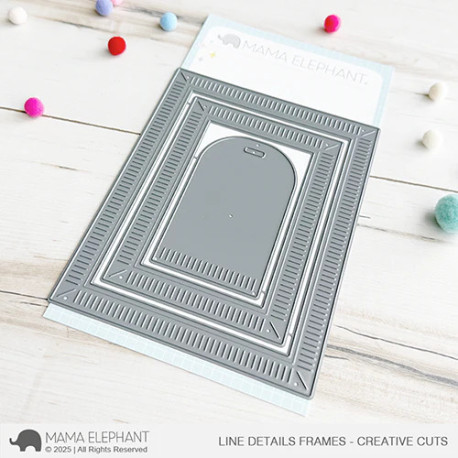 Mama Elephant Line Detail Frame CREATIVE CUTS