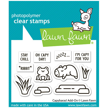 LAWN FAWN Capybaras! Add On Clear Stamps