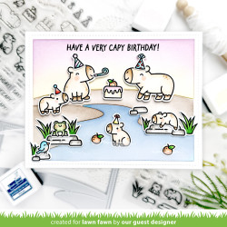 LAWN FAWN Capybaras! Add On Clear Stamps