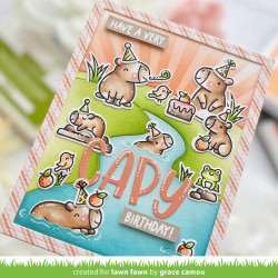 LAWN FAWN Capybaras! Add On Clear Stamps