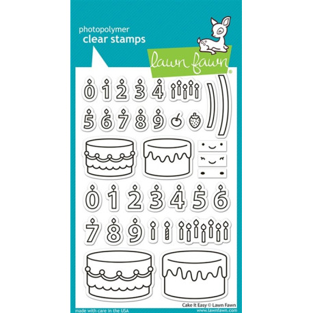 LAWN FAWN Cake it Easy Clear Stamps