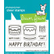 LAWN FAWN Cake it Easy Add On Clear Stamps