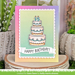 LAWN FAWN Cake it Easy Add On Clear Stamps