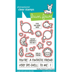 LAWN FAWN Shello, Friend Cuts