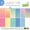 LAWN FAWN Gleeful Gradients Petite Paper Pack 15x15m