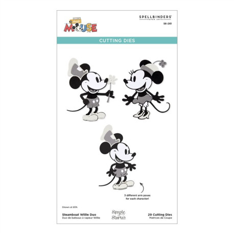 Spellbinders Steamboat Willie Duo Etched Dies