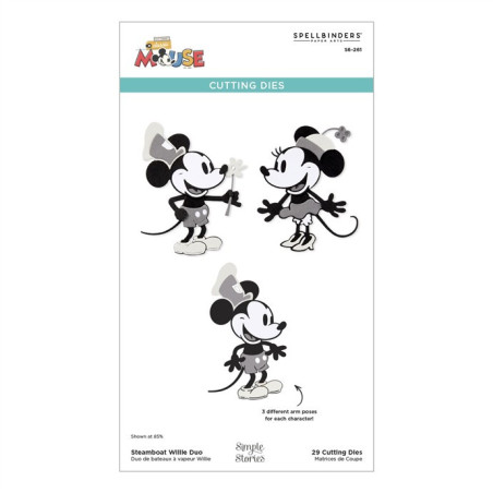 Spellbinders Steamboat Willie Duo Etched Dies