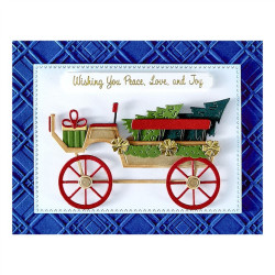 Spellbinders Country Christmas Banner & Sentiments Press Plate & Die Set