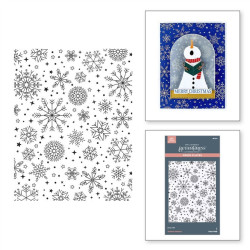 Spellbinders Snowfall Shimmer BetterPress Plate