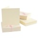 Cards/Envelopes quadrati (100 pezzi x 2, 240gsm) - Crema