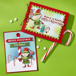 Spellbinders Santa's Elves Etched Dies