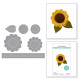 Spellbinders Summer Felt Stitch & Create Etched Dies Sunflower Bloom