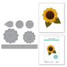 Spellbinders Summer Felt Stitch & Create Etched Dies Sunflower Bloom