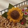 Spellbinders Summer Felt Stitch & Create Etched Dies Sunflower Bloom