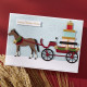 Spellbinders Christmas Horse-Drawn Wagon Etched Dies