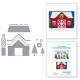 Spellbinders Country Christmas Barn Etched Dies