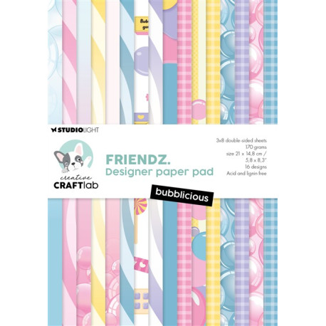 StudioLight Friendz Designer Paper Pad Bubblicious