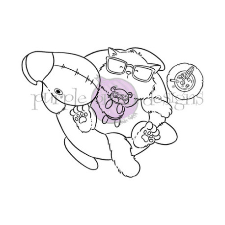 Purple Onion Designs Chilliezgraphy by Pei - Tofu's Flamingo Floatie