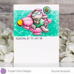 Purple Onion Designs Chilliezgraphy by Pei - Tofu's Flamingo Floatie