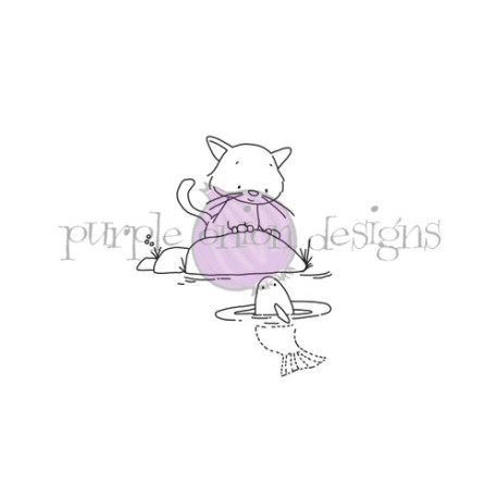Purple Onion Designs Holly Mabutas - Allie Kitty on Rock
