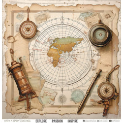 Craft o' Clock Summer Adventures Paper Collection Set 30x30cm 6fg