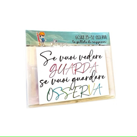 GLIMPS CLEAR STAMPS - GCSA8 25-52 OSSERVA