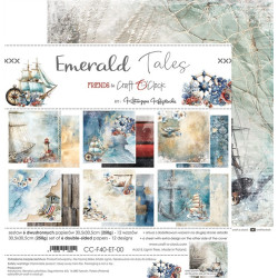 Craft o' Clock Emerald Tales Paper Collection Set 30x30cm 6fg