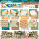 49 and Market Beach Vibes Collection Pack 30x30cm