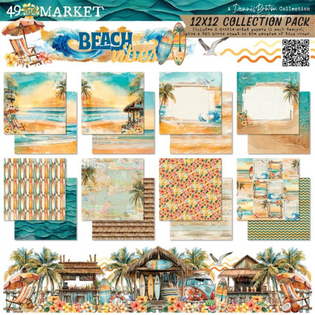 49 and Market Beach Vibes Collection Pack 30x30cm