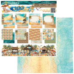 49 and Market Beach Vibes Collection Pack 30x30cm