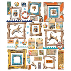 49 and Market Beach Vibes Die-Cut Elements 48pz